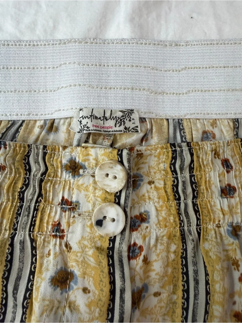 FREE PEOPLE Take‎ Your Tie Off Pants Wide Leg Tea Combo S